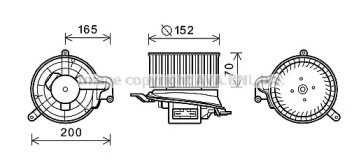 Motor electric, aeroterma