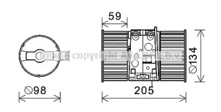 Motor electric, aeroterma