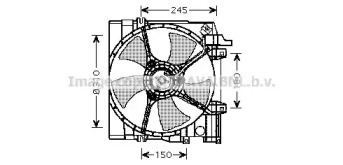 Ventilator răcire motor