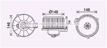 Motor electric, aeroterma