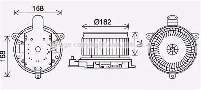 Motor electric, aeroterma