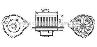 Motor electric, aeroterma