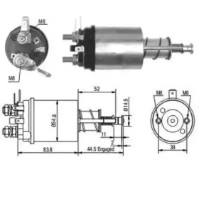 Contactor, electromotor