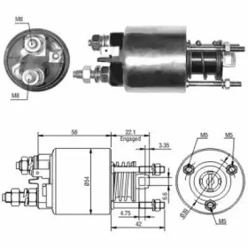 Contactor, electromotor