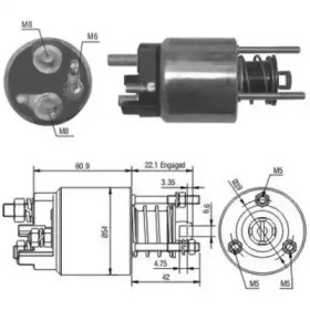 Contactor, electromotor