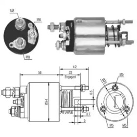 Contactor, electromotor