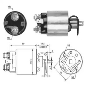 Contactor, electromotor