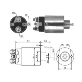 Contactor, electromotor