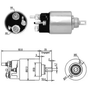 Contactor, electromotor