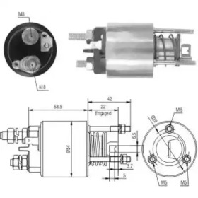 Contactor, electromotor