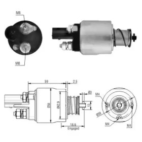 Contactor, electromotor