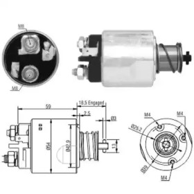 Contactor, electromotor