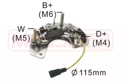 Punte diode, alternator