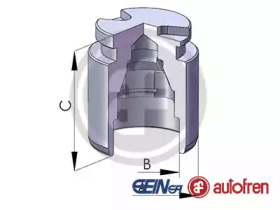 Piston, etrier de frână