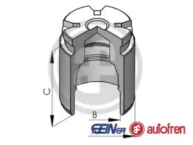 Piston, etrier de frână