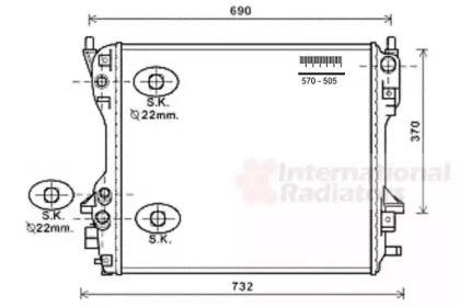 Radiator apă răcire motor