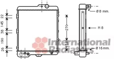 Radiator apă răcire motor