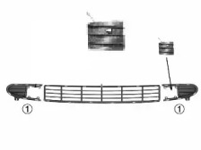 Grilă de ventilație, bara de protecție