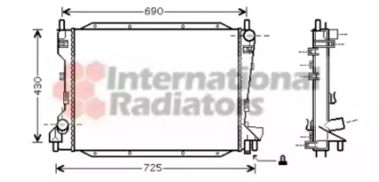 Radiator apă răcire motor