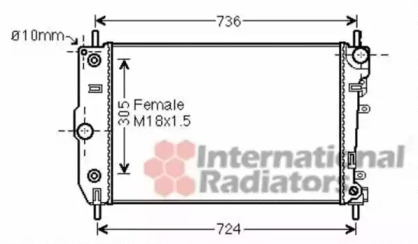 Radiator apă răcire motor