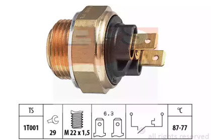 Comutator de temperatură, ventilator radiator