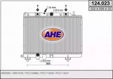 Radiator apă răcire motor