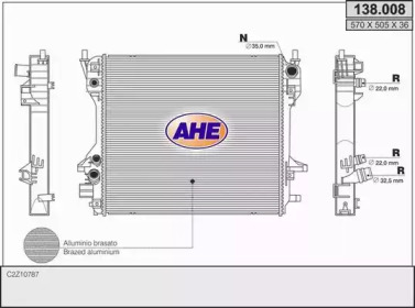 Radiator apă răcire motor