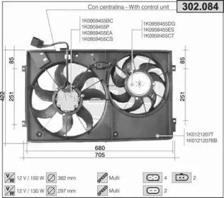 Ventilator răcire motor