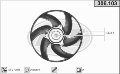 Ventilator răcire motor