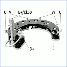 Punte diode, alternator