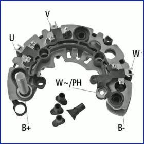 Punte diode, alternator