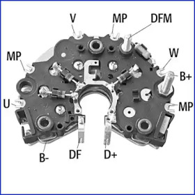 Punte diode, alternator