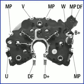 Punte diode, alternator