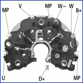 Punte diode, alternator