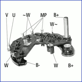 Punte diode, alternator