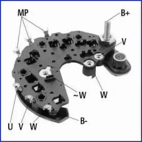 Punte diode, alternator