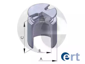 Piston, etrier de frână