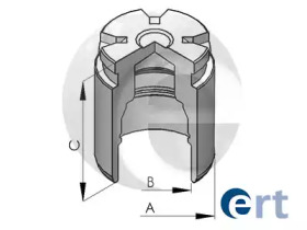 Piston, etrier de frână