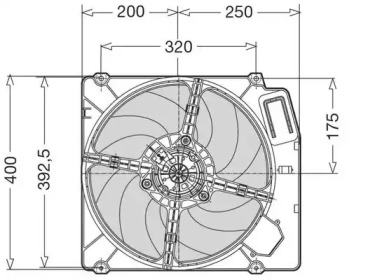 Ventilator răcire motor