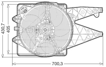 Ventilator răcire motor