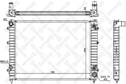 Radiator apă răcire motor