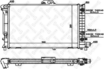 Radiator apă răcire motor