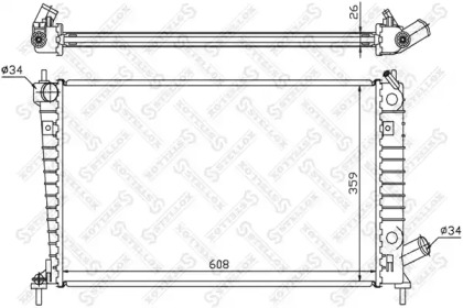 Radiator apă răcire motor