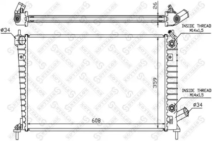 Radiator apă răcire motor