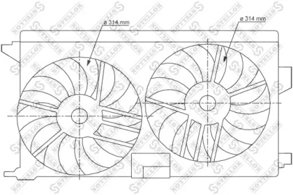 Ventilator răcire motor