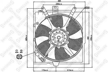 Ventilator răcire motor