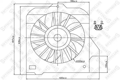 Ventilator răcire motor