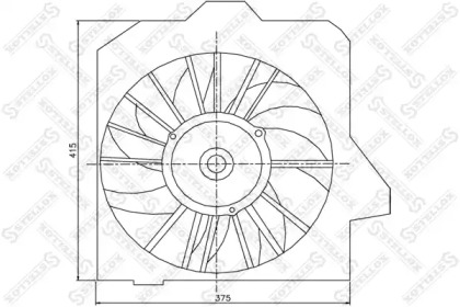 Ventilator răcire motor