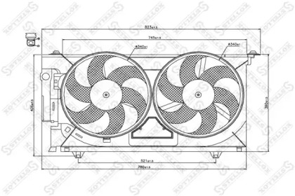 Ventilator răcire motor