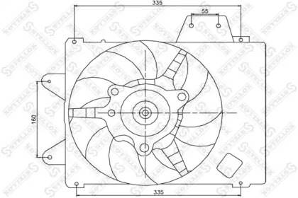 Ventilator răcire motor